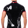 XRUB Latex Polo en latex Xrub Noir-Rouge